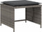vidaXL - Tuinstoel - met - voetenbank - poly - rattan - grijs