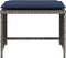 vidaXL - Tuinstoel - met - voetenbank - poly - rattan - grijs