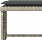 vidaXL - Tuinstoel - met - voetenbank - poly - rattan - lichtgrijs