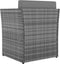 vidaXL - Tuinstoel - met - voetenbank - poly - rattan - antracietkleurig
