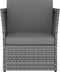vidaXL - Tuinstoel - met - voetenbank - poly - rattan - antracietkleurig