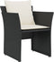vidaXL - Tuinstoel - met - voetenbank - poly - rattan - zwart