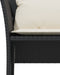 vidaXL - Tuinstoel - met - voetenbank - poly - rattan - zwart