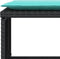 vidaXL - Tuinstoel - met - voetenbank - poly - rattan - zwart