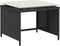 vidaXL - Tuinstoel - met - voetenbank - poly - rattan - zwart
