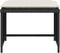 vidaXL - Tuinstoel - met - voetenbank - poly - rattan - zwart