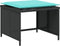 vidaXL - Tuinstoel - met - voetenbank - poly - rattan - zwart
