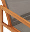 vidaXL - Tuinstoel - met - voetensteun - eucalyptushout - en - textileen - grijs