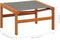 vidaXL - Tuinstoel - met - voetensteun - eucalyptushout - en - textileen - grijs