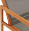 vidaXL - Tuinstoel - met - voetensteun - eucalyptushout - en - textileen - grijs