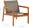 vidaXL - Tuinstoel - met - voetensteun - eucalyptushout - en - textileen - grijs