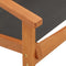 vidaXL - Tuinstoel - met - voetensteun - massief - eucalyptushout - en - textileen