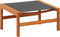 vidaXL - Tuinstoel - met - voetensteun - massief - eucalyptushout - en - textileen