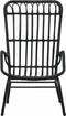 vidaXL - Tuinstoel - poly - rattan - zwart