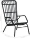 vidaXL - Tuinstoel - poly - rattan - zwart