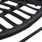 vidaXL - Tuinstoel - poly - rattan - zwart