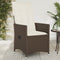 vidaXL - Tuinstoel - verstelbaar - met - kussens - poly - rattan - bruin