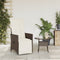 vidaXL - Tuinstoel - verstelbaar - met - kussens - poly - rattan - bruin
