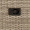 vidaXL - Tuinstoel - verstelbaar - met - kussens - poly - rattan - beige
