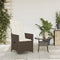 vidaXL - Tuinstoel - verstelbaar - met - kussens - poly - rattan - bruin