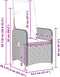 vidaXL - Tuinstoel - verstelbaar - met - kussens - poly - rattan - bruin