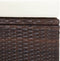 vidaXL - Tuinstoel - verstelbaar - met - kussens - poly - rattan - bruin
