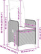 vidaXL - Tuinstoel - verstelbaar - met - kussens - poly - rattan - beige