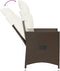 vidaXL - Tuinstoel - verstelbaar - met - kussens - poly - rattan - bruin