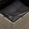 vidaXL - Tuinstoel - zonder - armleuning - met - kussens - poly - rattan - grijs