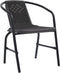 vidaXL - Tuinstoelen - 2 - st - 110 - kg - kunststof - rattan - en - staal