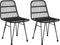 vidaXL - Tuinstoelen - 2 - st - 48x62 - 84 - cm - PE - rattan - zwart