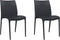 vidaXL - Tuinstoelen - 2 - st - 50x46x80 - cm - polypropeen - antracietkleurig