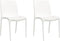 vidaXL - Tuinstoelen - 2 - st - 50x46x80 - cm - polypropeen - wit