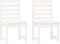 vidaXL - Tuinstoelen - 2 - st - 50x48x91,5 - cm - massief - grenenhout - wit