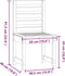vidaXL - Tuinstoelen - 2 - st - 50x48x91,5 - cm - massief - grenenhout