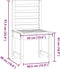 vidaXL - Tuinstoelen - 2 - st - 50x48x91,5 - cm - massief - grenenhout - wit