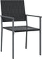 vidaXL - Tuinstoelen - 2 - st - 54x62,5x89 - cm - poly - rattan - zwart