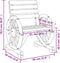 vidaXL - Tuinstoelen - 2 - st - 58x58x78,5 - cm - massief - vurenhout