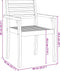 vidaXL - Tuinstoelen - 2 - st - 59x55x85 - cm - massief - acaciahout