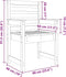 vidaXL - Tuinstoelen - 2 - st - 60x48x91 - cm - massief - douglashout