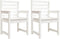 vidaXL - Tuinstoelen - 2 - st - 60x48x91 - cm - massief - grenenhout - wit