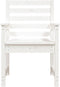 vidaXL - Tuinstoelen - 2 - st - 60x48x91 - cm - massief - grenenhout - wit