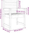 vidaXL - Tuinstoelen - 2 - st - 60x48x91 - cm - massief - grenenhout - wit