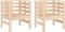 vidaXL - Tuinstoelen - 2 - st - 61,5x53x71 - cm - massief - grenenhout