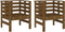 vidaXL - Tuinstoelen - 2 - st - 61,5x53x71 - cm - massief - grenenhout - honingbruin