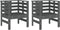 vidaXL - Tuinstoelen - 2 - st - 61,5x53x71 - cm - massief - grenenhout - grijs
