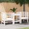 vidaXL - Tuinstoelen - 2 - st - 61,5x53x71 - cm - massief - grenenhout - wit