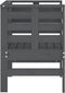 vidaXL - Tuinstoelen - 2 - st - 61,5x53x71 - cm - massief - grenenhout - grijs