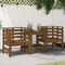 vidaXL - Tuinstoelen - 2 - st - 61,5x53x71 - cm - massief - grenenhout - honingbruin