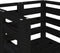 vidaXL - Tuinstoelen - 2 - st - 61,5x53x71 - cm - massief - grenenhout - zwart